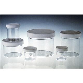 Clear Glass Jars, 60mL, Polyethylene PE Foam Lined Caps, 2oz, case/24