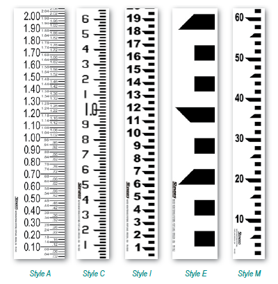 Jauges standard en émail en émail en porcelaine